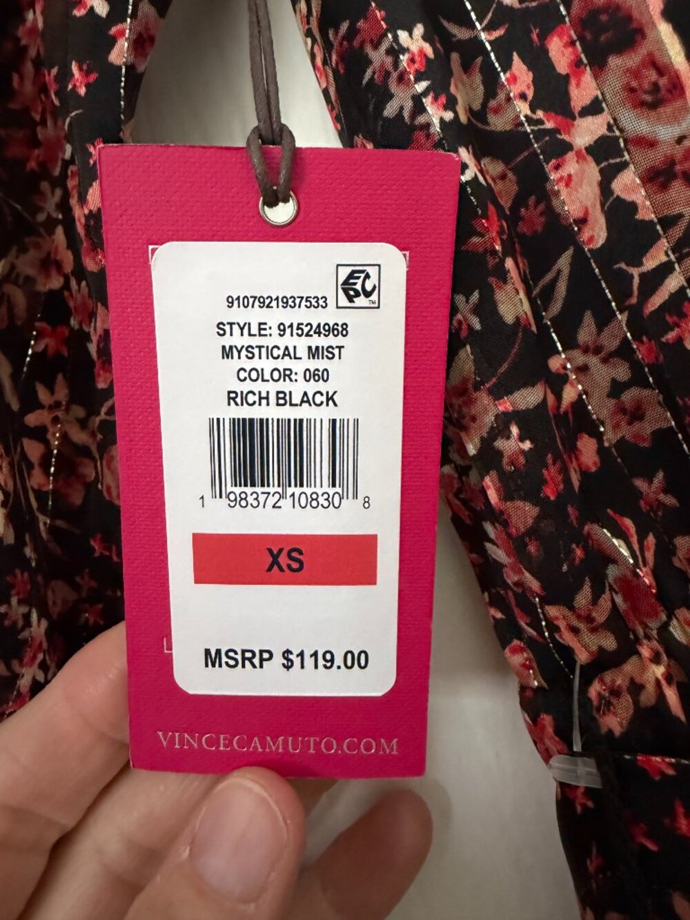 Vince Camuto "Mystical Mist" Mid-Length Dress - New With Tags - Picture 11 of 11
